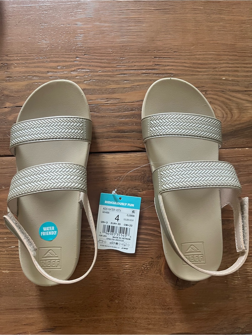 Reef Golden Hour Kids Water Vista Sandals - Tan